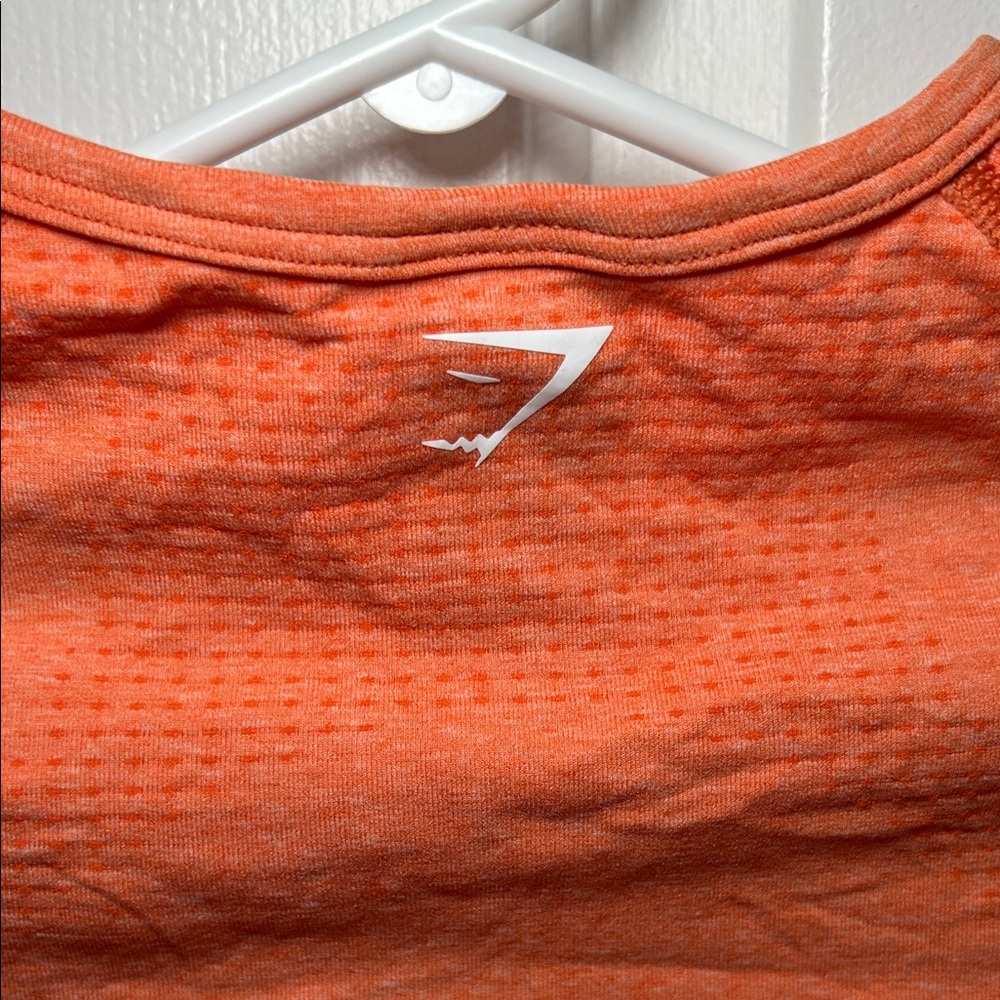 Gym Shark Women's Orange Long Sleeve Workout Top - Picture 3 of 9